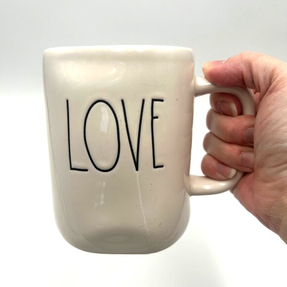 Rae Dunn "Love" Mug With Red Interior, A Morning Hug for Your Coffee, Tea, Cocoa - Picture 8 of 8